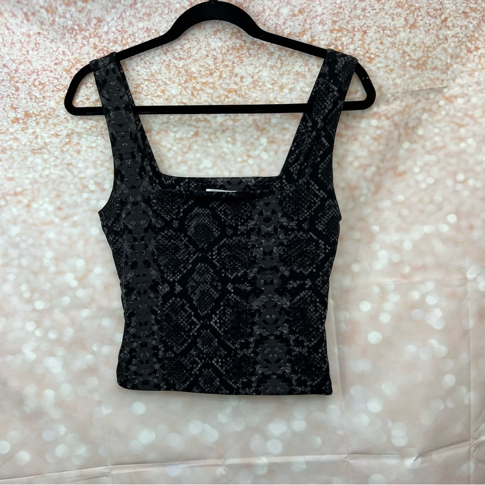 NEW Leith Square Neck Tank in Snake Print - Picture 2 of 9